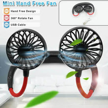 Hand Free Personal Fan - Portable USB Battery Rechargeable Mini Fan - Headphone Design Wearable Neckband Fan Necklance Fan Cooler Fan for Home, Sport, Camping, Beach, Travel, Office - dailyneed.life
