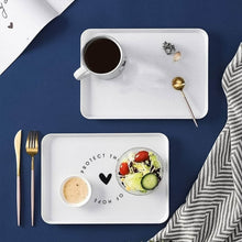 Elegant Printed Plastic Serving Tray with Motivational Quote - dailyneed.life