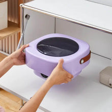 Mini Washing Machine Foldable Mini Washer with Drain Basket Portable Washing Machine Foldable for Laundry Travel Camping RV Baby Clothes - dailyneed.life