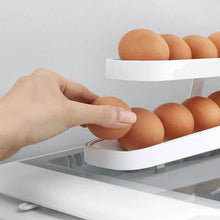 Plastic 2-Tier Rolling Egg Dispenser For 12-14 Eggs (1 Pc) - dailyneed.life