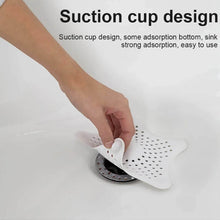 White Silicone Star Shaped Sink Filter Bathroom Hair Catcher Drain Strainers for Basin - dailyneed.life