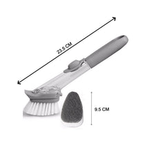 2-in-1 Dishwashing Brush, Long Handle Wash Pot Brush Washing Dish - dailyneed.life
