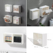 4037Adhesive Wall Mounted Flip Storage Box Holder Small Object Storage Case ( 1 pcs ) - dailyneed.life