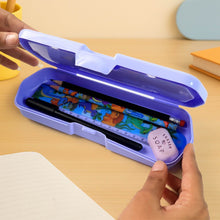 Cartoon Character Printed Plastic Pencil Box with Built-in Maze Puzzle Game (1 Pc) - dailyneed.life