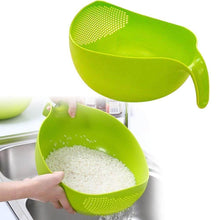 Plastic Rice Bowl / Food Strainer Thick Drain Basket with Handle for Rice, Vegetable & Fruit (set of 3pcs) - dailyneed.life