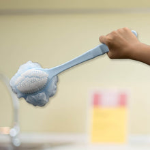 Long Handle Shower Puff Pouf Sponge Exfoliating Mesh Brush Scrubber,Bath Loofah Bath Scrubber for Body Shower Loofah Brushes, Body Bath Brush for Women and Men, Bathroom Shower Accessories (Mix 1 Pc) - dailyneed.life