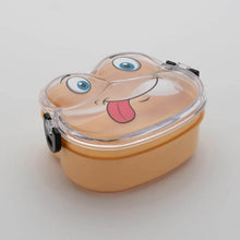 Double Layer Froggy Shape Lunch Box with Spoon (1 Pc / Mix Color) - dailyneed.life