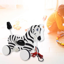 Zebra Pull Along Toy Baby Early Walking Pull Toy Rope Toy for Babies Walking Toy - dailyneed.life