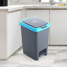 Apex Plastic Push N Pedal Dust Bin | Hands-Free Operation, Compact Design 6.5 Liters (1 Pc / Mix Color) - dailyneed.life