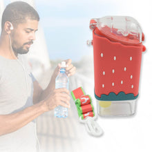 Portable Cute Water Bottle for Kids, Unique Ice Cream Shape water cup, sicle Shaped Plastic Kettle with Straw, Adjustable Shoulder Strap, BPA free, Leakproof (300 ML) - dailyneed.life