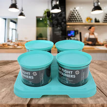 Airtight Container Jar 4 Pc Set With Stylish Tray for Kitchen Unbreakable Jar Set for Multipurpose Storage ( Mukhwas Dani ) - dailyneed.life