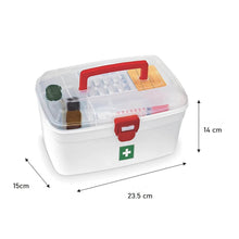 Medical Storage Box with Detachable Tray & Handle - dailyneed.life