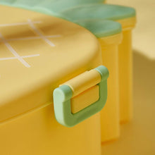 Kids Lunch Box Cute Pineapple Shaped Bento Box with Fork Spoon Snack Container Microwave Portable Office Lunch Box (1 Pc / With Spoon & Fork) - dailyneed.life