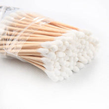 Eco-Friendly Bamboo Cotton Swabs with Wooden Handles (Pack of 20) - dailyneed.life