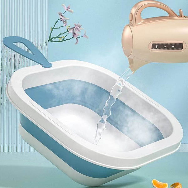 Space-Saving Foldable Baby Wash Basin, Lightweight & Easy to Clean for Home (28×28 Cm) - dailyneed.life