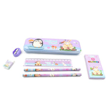 Stationery Kit for Kids - Metal Pencil Box, Sharpener, Pencil & Eraser (12 Pc Set) - dailyneed.life