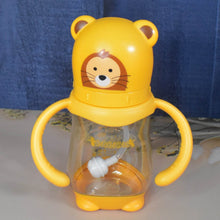 Baby Feeding Bottle with Handles & Straw (Mix Design, Size & Color / 1 Pc) - dailyneed.life
