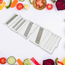 Vegetable Slicer Cutter - 6 Blades Kitchen Accessories, Tools & Appliances with Container & Handle (1 Set) - dailyneed.life