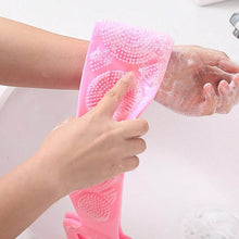 Silicone Body Back Scrubber - Double-Sided Bath Brush for Deep Cleaning & Massage (Medium Size /1pc) - dailyneed.life