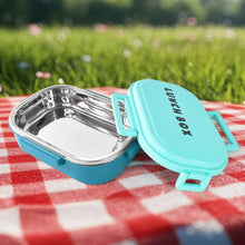 3 in 1 Spicy Bite Stainless Steel Lunch Box With Plastic Small Box & Spoon (1 Set) - dailyneed.life