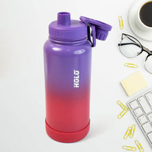 Two Tone Pink Stainless Steel Water Bottle | Copper Coated Vacuum Insulation | Powder Coated | Secure Grip | Leakproof Easy Pour Cap (1000ml) - dailyneed.life