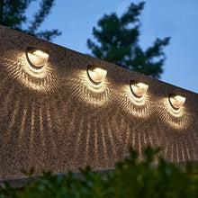 6 LED Solar Powered Wall Mount Fence Light with Honeycomb Shade Design (2 Pc Set) - dailyneed.life