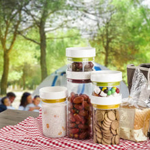 Multipurpose Plastic Transparent Storage Containers Masala Box Dabba Spice, Plastic Masala Spices Container Set Capacity With Airtight Lid Kitchen Pantry Organizer For Salt Mukhwas Box With Tray (8 Pc Set) - dailyneed.life