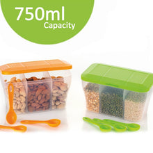 Plastic Square Storage Organiser Container (750ML Capacity) - dailyneed.life