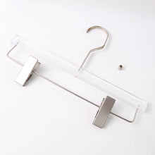 Heavy-Duty Transparent Acrylic Hanger With Adjustable Clips - dailyneed.life