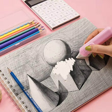 Electric Eraser Kit – Battery Operated with 10 Refills for Drawing & Sketching (Mix Design / Battery Not Included) - dailyneed.life