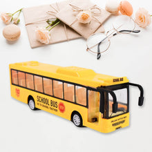 Inertia Bus Toys , High Simulation Yellow Fine Details Mini Bus Model Car Toys Prizes for Gift Collections - dailyneed.life