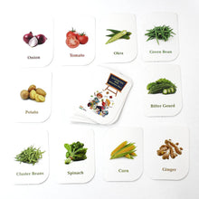 Kidkraft 32-Piece Educational Vegetable Flash Cards Set - dailyneed.life