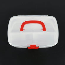Medical Box, 1 Piece, Indoor Outdoor Medical Utility, Medicine Storage Box, Detachable Tray Medical Box Multi Purpose Regular Medicine, First Aid Box with Handle & Transparent Lid - dailyneed.life