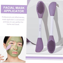 Double-Headed Silicone Mask Brush – Facial Cleansing & Mask Application Tool (1 Pc) - dailyneed.life