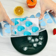 Easy Push Premium -UP ice Tray, With Flexible Silicon Bottom, Heart Shape 18 Cube Trays - dailyneed.life