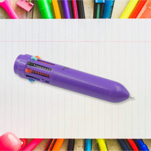 Kids 10-in-1 Color Pens Ballpoint Pen Set for Kids Cartoon Head Writing Pen for School Office Stationary Kit, Teddy Bear (1 Pc) - dailyneed.life