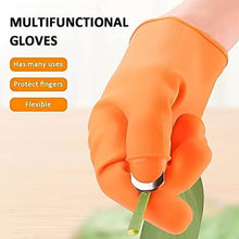 Gloves Silicone Thumb Knife Finger Protector Gears Cutting Vegetable Harvesting Knife - dailyneed.life