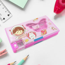 Printed Pencil Case for Kids (1 Pc): Multi-Compartment, Compass Box - dailyneed.life