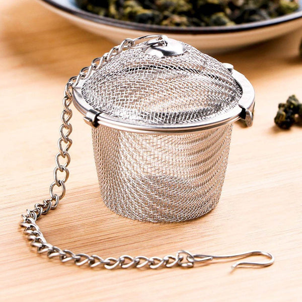 Stainless Steel Spice Tea Filter Herbs Locking Infuser Mesh Ball - dailyneed.life