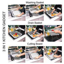 Collapsible Cutting Board with Dish Tub Basket - dailyneed.life