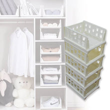 5 Layer Stackable Multifunctional Storage,for Clothes Foldable Drawer Shelf Basket Utility Cart Rack Storage Organizer Cart for Kitchen, Pantry Closet, Bedroom, Bathroom, Laundry (5 Layer 1 Pc) - dailyneed.life