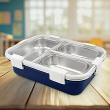 3 Compartment Transparent Stainless Steel Lunch Box for Kids, Tiffin Box, Lunch Box, Lunch Box for Kids, Insulated Lunch Box, Lunch Box for Office Women and Men, Stainless Steel Tiffin Box for Boys, Girls, School Office (Multi Color) - dailyneed.life