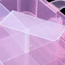 Versatile 18-Grid 3-Layer Transparent Plastic Organizer Box with Adjustable Dividers for Jewelry & Fishing Hooks - dailyneed.life