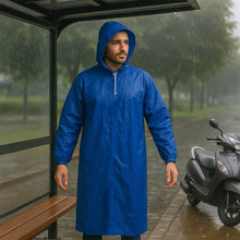 Large Durable Waterproof Hooded Raincoat For Men (1 Pc) - dailyneed.life