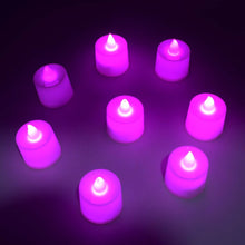Pink Flameless LED Tealights, Smokeless Plastic Decorative Candles - Led Tea Light Candle For Home Decoration , Diwali (Pack Of 8pc) ( Diya , Divo , Diva , Deepak , Jyoti) - dailyneed.life