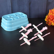 6 Cavity sicle Molds Plastic Giraffe shape Ice Moulds (1 Pc) - dailyneed.life