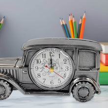 Car Model Clocks, Pen Holder Function ABS Material Alarm Clock for Office Desk for Bedroom - dailyneed.life