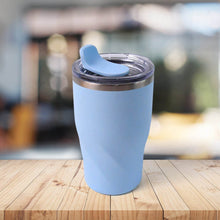Stainless Steel Insulated Coffee Mug With Wooden Straw (350ml Approx) - dailyneed.life