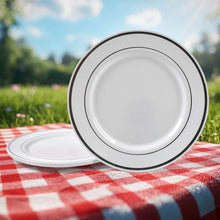 Round Plastic Dinner Plates Wedding Birthday Party Tableware Supplies (6 Pcs Set) - dailyneed.life