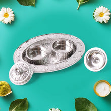 Oval Shape Special Puja Thali (1 Pc / Mix Design) - dailyneed.life